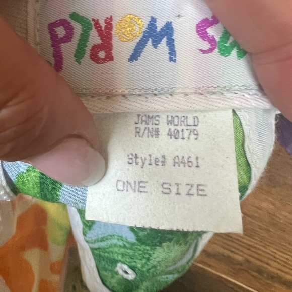 Vintage 80’s 90’s Jam’s World Multi Print 🧢 Cap Hat 🌈 - Picture 3 of 10